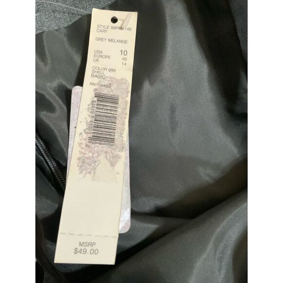 Preston & York Gray Top Women's Size 10 Lined Sleeveless - Picture 9 of 9